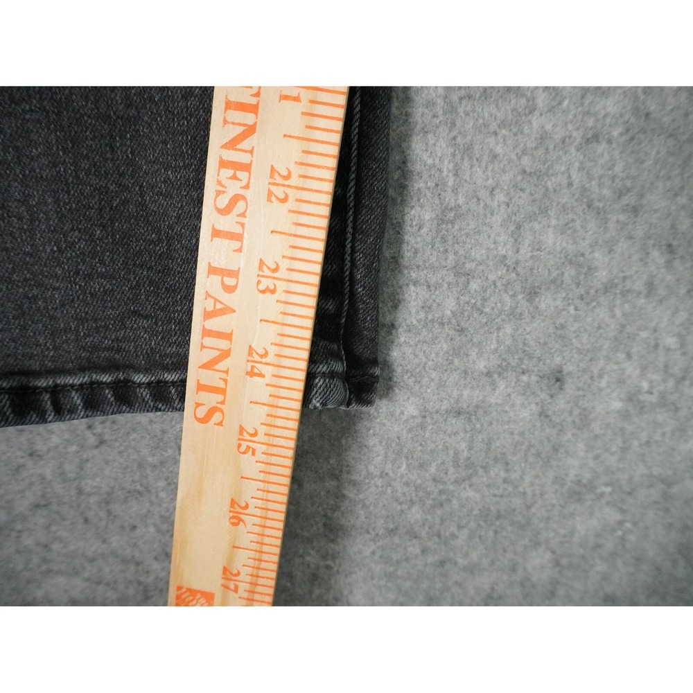 Levis Jeans Womens 27 Fits 25x24.5 Wedgie‎ Straight Denim Stretch Mid Rise Black - Picture 2 of 13
